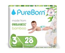 Pureborn Single 3 Organic Bamboo Art.121310 Ekoloģiskās autiņbiksītes  3 izmērs, 5.5-8 kg