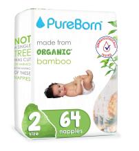 Pureborn  Organic Bamboo Art.121311 Ekoloģiskās biksītes  2 izmērs, 3-6 kg