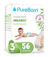 Pureborn Organic Bamboo Art.121312 Ekoloģiskās biksītes   3 izmērs, 5.5-8 kg
