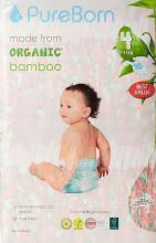 Pureborn  Organic Bamboo Art.121313 Ekoloģiskās pamperi 4 izmērs, 7-12 kg