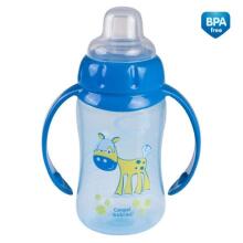 CANPOL BABIES CUTE ANIMALS Art.56/512 Pink training cup with silicone tip 6m+
