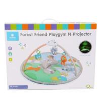 Attīstošais paklāiņš XXL ar projektoru "FOREST FRIENDS" 110x110 cm SunBaby B05.043.1.1