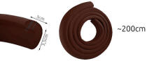Malu aizsarglente BROWN 200 cm (2678)