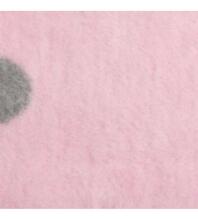 sega kokvilnas 75x100 cm PINK/GREY SPOTS KB-023 Womar