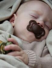Bibs Couture Art.124826 Vanilla /Mocha, 100% natural.