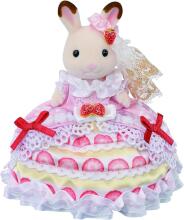Sylvanian Families Фрея шоколадный кролик в праздничном платье Art.5847