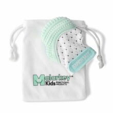 MUNCH BABY teething mitten Mint Green Triangles MM06GT