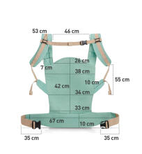 Kinderkraft Nino Confeetti Grey  Ķengursoma