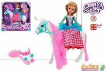 Sparkle Girlz Art.44783 komplekts ar lelli un zirgu