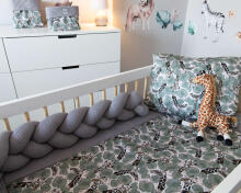 La bebe™ Cotton Border (320) Art.127372 Grey Bed bumper 320 cm.