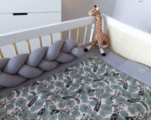 La bebe™ Cotton Border (320) Art.127372 Grey Bed bumper 320 cm.