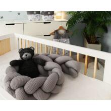La bebe™ Cotton Border (320) Art.127372 Grey Bed bumper 320 cm.