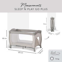HAUCK gultiņa-manēža Sleep N Play Go Plus Beige