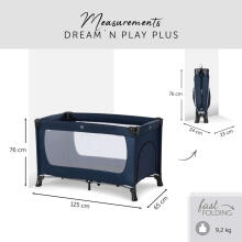 HAUCK gultiņa-manēža Dream N Play Plus Navy