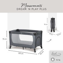 HAUCK gultiņa-manēža Dream N Play Plus Grey