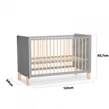 KINDERKRAFT gultiņa NICO Grey
