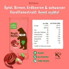 Bear Fruit Rolls  Art.127908 Fruit rolls with strawberry flavor, 20 g