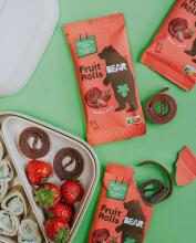 Bear Fruit Rolls  Art.127908 Fruit rolls with strawberry flavor, 20 g