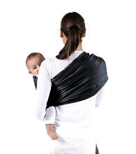 La bebe™ Nursing Sling VIP Linen  Art. 127911 Black Natural linen