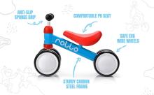 Meteor® Balance Bike Rollo  Art.22636 Pink  Children's scooter with a metal frame