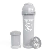 Twistshake Anti Colic Art.128084 Pastel Grey Feeding shaker bottle 260 ml