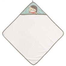 Fehn Hooded bath towel 80x80 cm, Bear