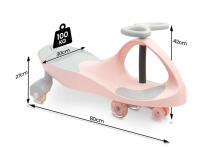 Caretero Wiggle Car Spinner Art.129652 Pink