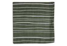 La bebe™ Muslin Mouth Cloth Stripe & Olive Leaf Green GOTS Art.537-848-66094