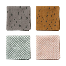La bebe™ Muslin Face Cloth Snake Ash 1 pcs.(30x30cm)