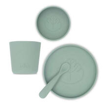 Jollein Dinner Set Silicone Ash Green Art.705-007-00095