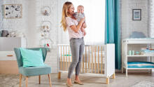 Kinder Kraft Nico  Art.KFNICO0MWHT0000 White  Wooden cot 120x60cm