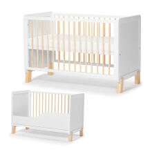 Kinder Kraft Nico  Art.KFNICO0MWHT0000 White  Wooden cot 120x60cm