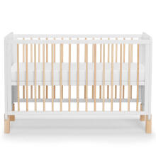 Kinder Kraft Nico  Art.KFNICO0MWHT0000 White  Wooden cot 120x60cm