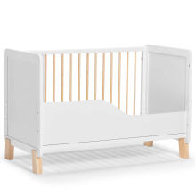 Kinder Kraft Nico  Art.KFNICO0MWHT0000 White  Wooden cot 120x60cm