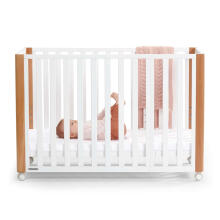 Kinder Kraft Koya Art.KFKOYA00WHT0000 White  Wooden cot 120x60cm