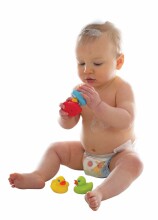 PLAYGRO pilnībā noslēgts vannas rotaļlietas Bright Baby Duckies, 0187480