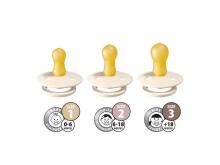 Bibs Try-It Art.131604 Ivory, Pacifier, 100% natural