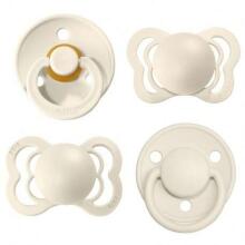 Bibs Try-It Art.131604 Ivory, Pacifier, 100% natural