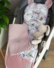 Baby Love Premium Baby Set  Art.131741 Garden  Комплект:мягкий вкладыш  для коляски/подушка/ одеяло (плед)