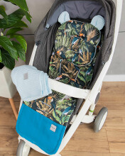 Baby Love Premium Baby Set  Art.131742 Jungle Комплект:мягкий вкладыш  для коляски/подушка/ одеяло (плед)