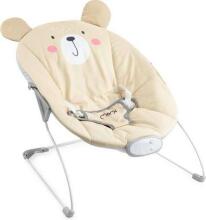 Momi Bouncer Glossy Bear Art.131975  Стильный детский шезлонг с музыкой и вибрацией