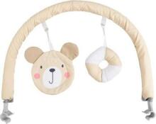 Momi Bouncer Glossy Bear Art.131975  Стильный детский шезлонг с музыкой и вибрацией