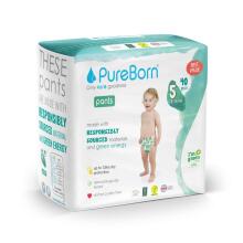 Pureborn  Organic Bamboo Pants Art.132347 Ecological diaper panties size 5, 12-17 kg