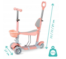 Qkids ILI Scooter Art.HUBA00018 Peach