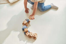 Jollein Wooden Train Art.117-001-66022 Blue