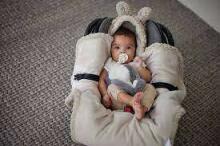 Jollein Wrap Blanket Bunny Art.032-566-66019 Nougat