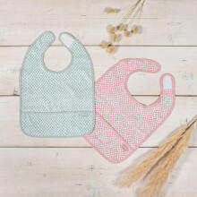 Jollein  Bib Waterproof Art.029-864-65344 Pale Pink
