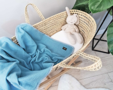 La bebe™ Muslin Blanket Art.132865 Blue