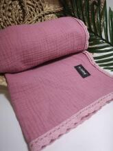 La bebe™ Muslin Blanket Art.132866 Pink