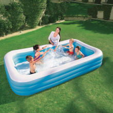 BESTWAY zils ģimenes baseins Deluxe Family, 305x183x56cm, 54009B